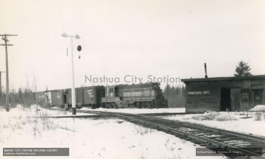 Postcard: Boston & Maine Railroad train at Waumbeck Junction